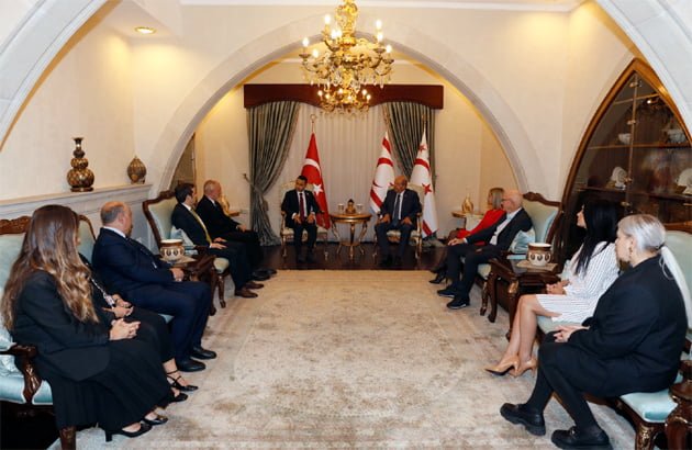 DMW Heyeti KKTC Cumhurbaşkanı Tatar’ı ziyaret etti